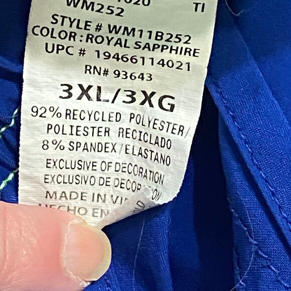 ScrubStar Pants 3X Elastic Waist Leg Pocket Reflective 2 pcs Plus Size Uniform - Picture 11 of 13